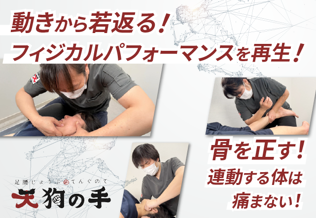 動きから若返る！フィジカルパフォーマンスを再生！骨を正す！連動する体は痛まない！